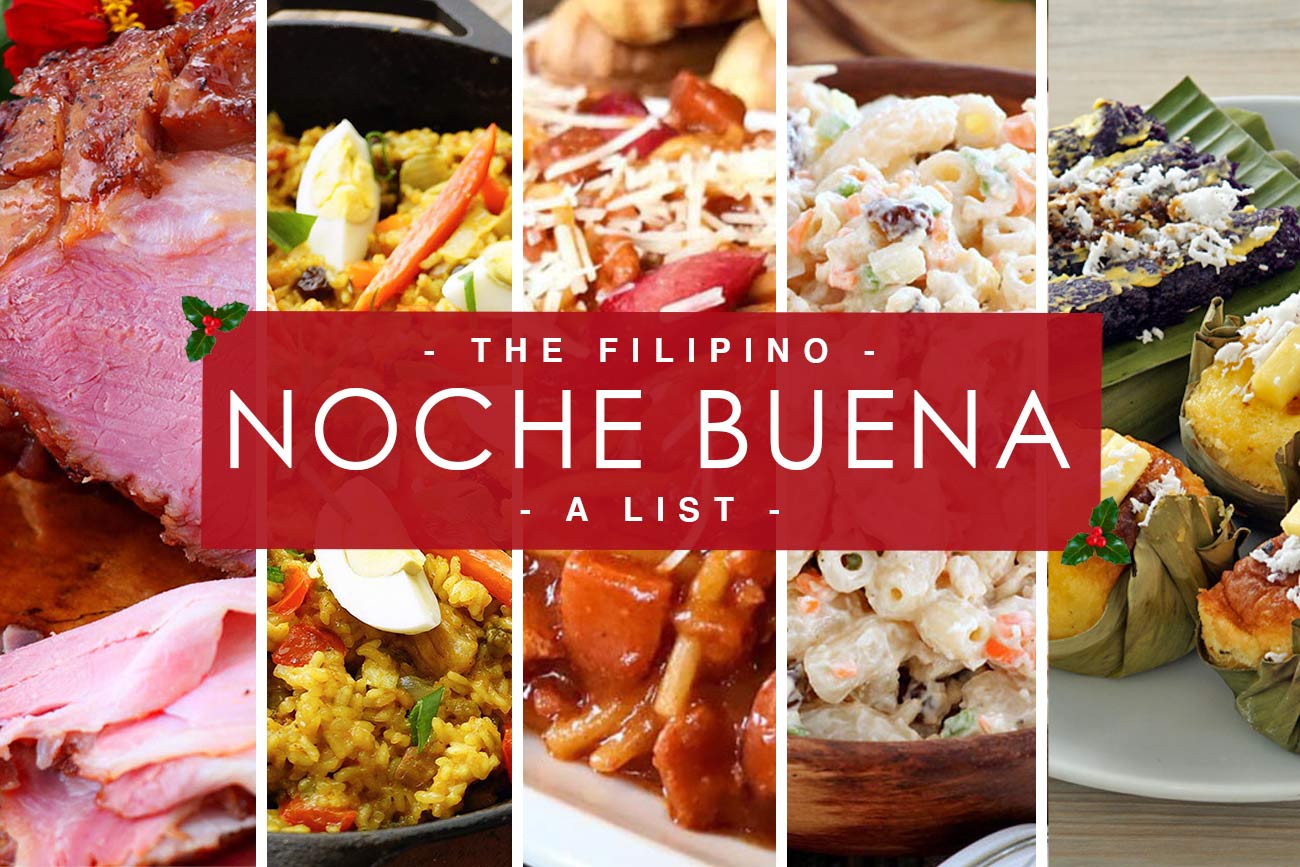 Classic Filipino Noche Buena Food And Dishes
